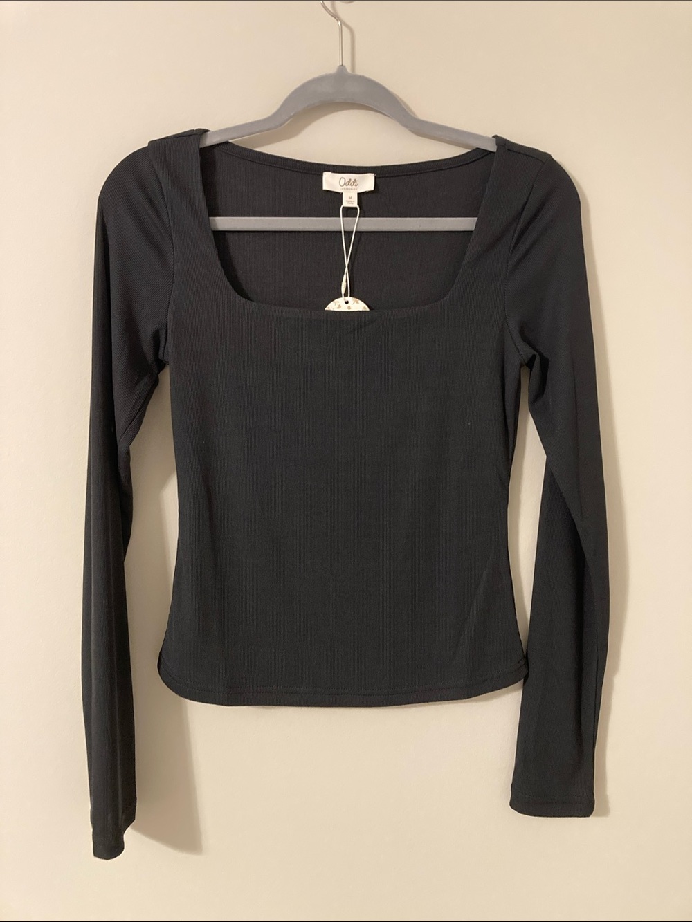 Oddi Long-Sleeve Square Neck Top